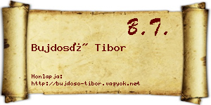 Bujdosó Tibor névjegykártya